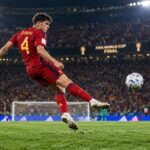 Pau Cubarsi celebrating Spain's 2026 World Cup win as Best Young Player