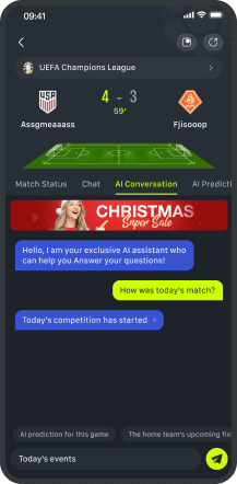 Fan chat screen in the TuSport app
