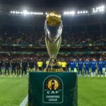 CAF Champions League trophy graphic representing Africa's biggest club competition
